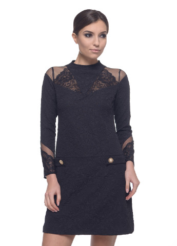 Чорна кежуал сукня Arefeva фактурна