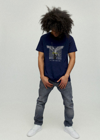 Темно-синя футболка чоловіча YAPPI