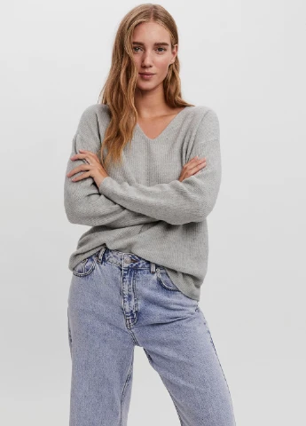 Сірий демісезонний светр Vero Moda