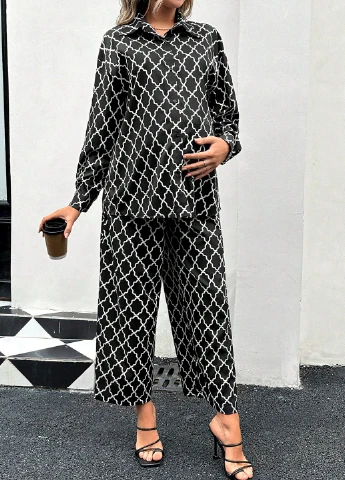 Костюм для вагітних (сорочка, штани) SHEIN (316137268)