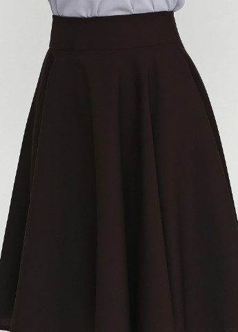 Темно-коричневая кэжуал однотонная юбка ANVI миди