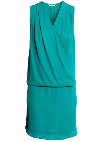 Бірюзова кежуал сукня для годуючих футляр H&M однотонна