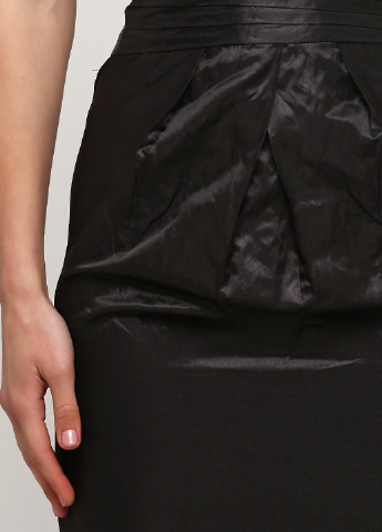 Черное коктейльное платье бандо Ellos однотонное