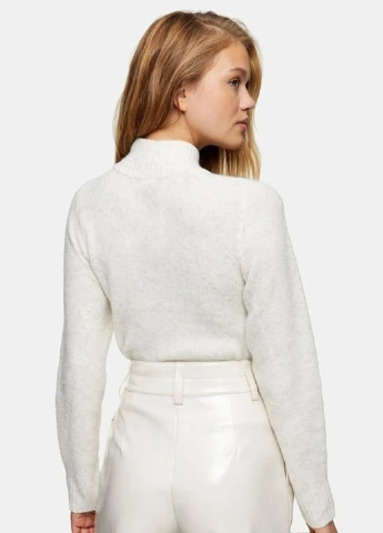 Білий демісезонний светр Topshop