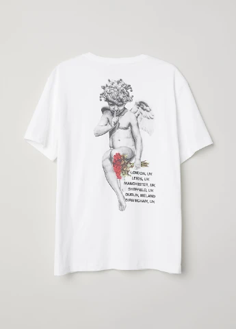 Біла футболка H&M