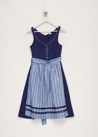 Синя кежуал сукня кльош H&M з малюнком