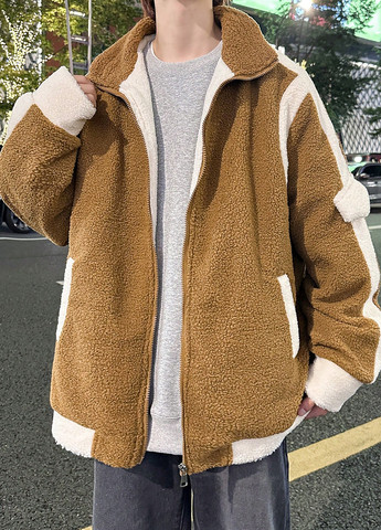 Пісочна демісезонна куртка SHEIN