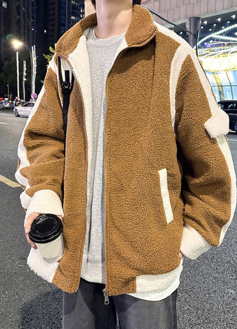 Пісочна демісезонна куртка SHEIN