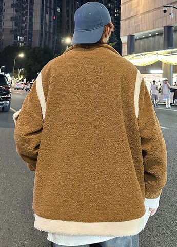 Пісочна демісезонна куртка SHEIN