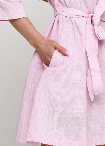 Розовое кэжуал платье рубашка Kristina Mamedova однотонное