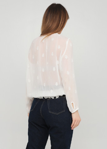 Белая демисезонная блуза Promod