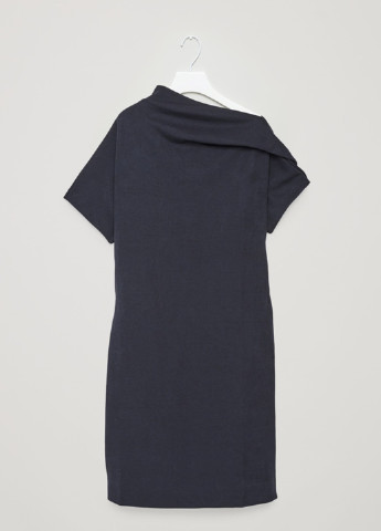 Темно-синее деловое платье Cos однотонное