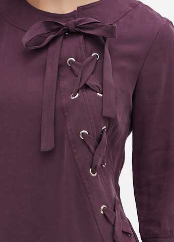 Фиолетовое кэжуал платье клеш Sassofono однотонное