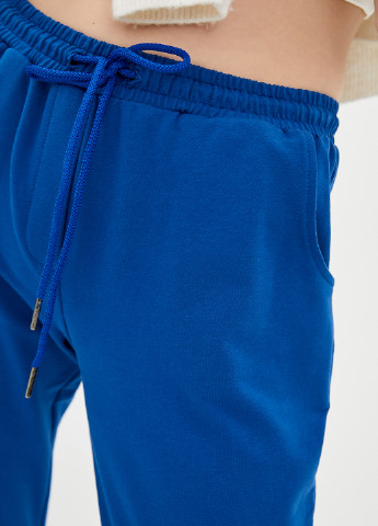 Светло-синие спортивные демисезонные зауженные, укороченные брюки Promin