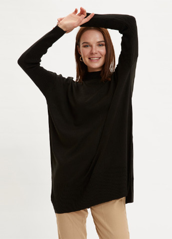 Черный зимний свитер DeFacto