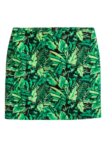 Зеленая кэжуал юбка H&M мини