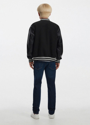 Темно-синие демисезонные зауженные джинсы Reserved