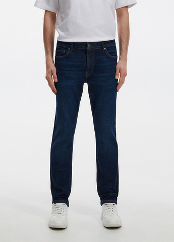 Темно-синие демисезонные зауженные джинсы Reserved