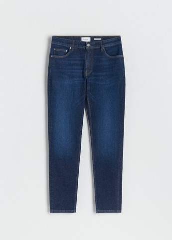 Темно-синие демисезонные зауженные джинсы Reserved