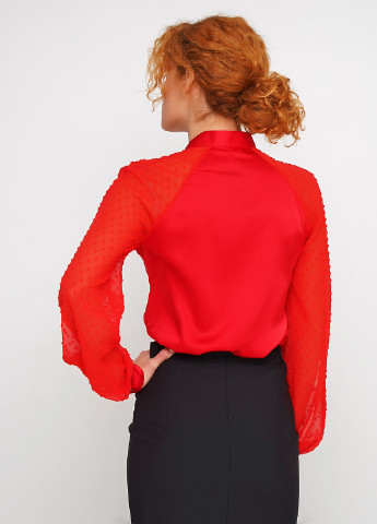 Красная демисезонная блуза Jhiva