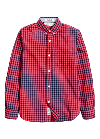 Красная кэжуал рубашка H&M
