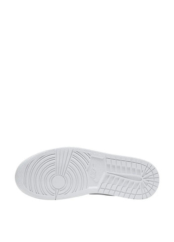 Белые демисезонные кроссовки 554724-130 Jordan 1 Mid White