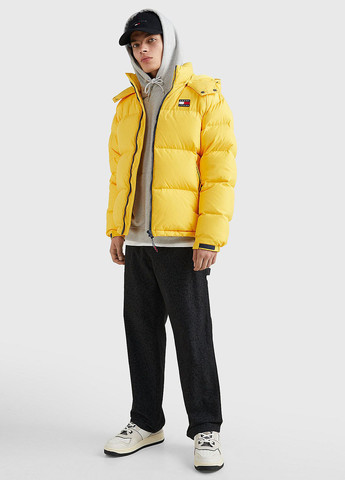 Желтая зимняя куртка Tommy Jeans