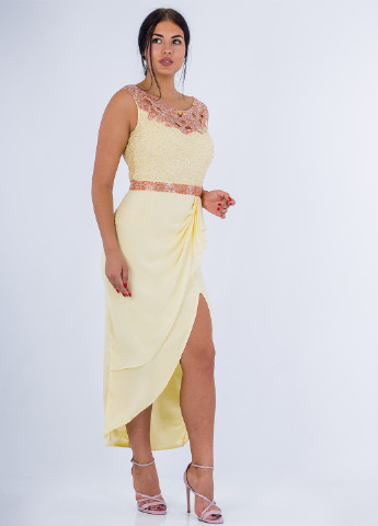 Жовтий вечірня плаття, сукня Virgos Lounge однотонна