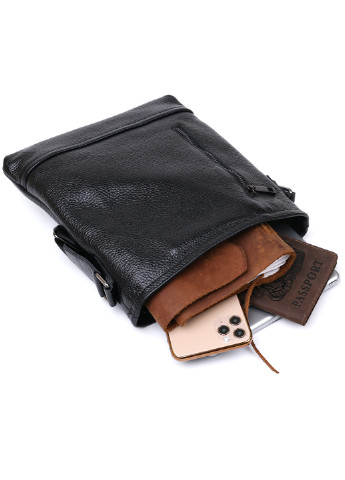 Чоловіча шкіряна сумка через плече 24х26 см Shvigel (253490400)