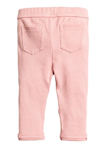 Светло-розовые домашние демисезонные брюки H&M