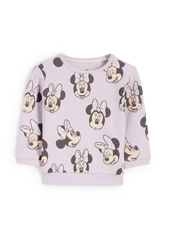 Сиреневый демисезонный костюм (свитшот, брюки) брючный C&A