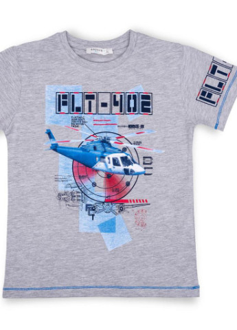 Синій літній костюм десткий з вертольотом (10970-134b-bluegray) Breeze