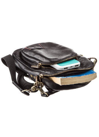 Мужская кожаная сумка 20х18х3 см Shvigel (252127933)