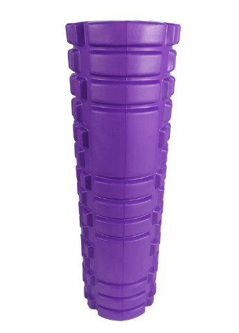Масажний ролик Grid Roller v2.1 45 см фіолетовий (ролер, валик, циліндр) EasyFit (237657491)