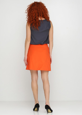 Оранжевая кэжуал однотонная юбка Ralph Lauren мини
