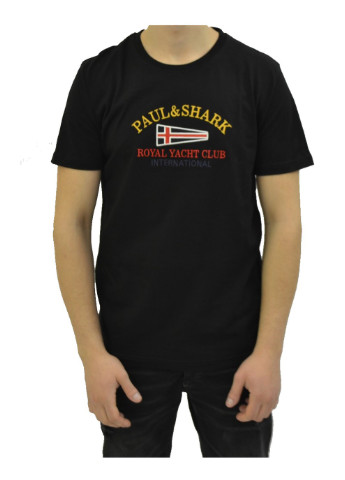 Черная футболка мужская Paul & Shark