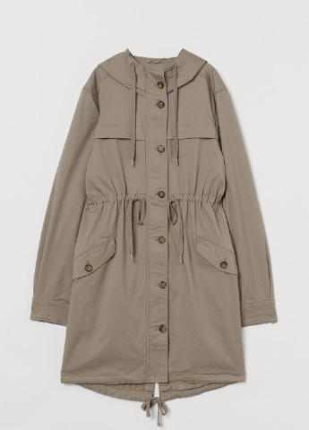Сіро-бежева демісезонна куртка для вагітних H&M
