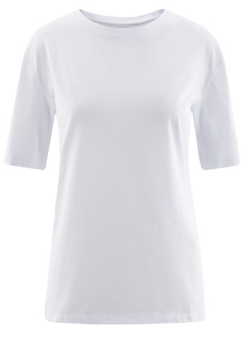 Белая летняя футболка Oodji