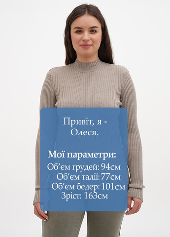 Серо-коричневый демисезонный свитер H&M