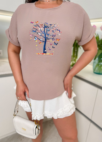 Светло-бежевая блуза Demma