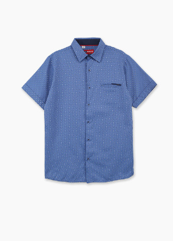 Синяя кэжуал рубашка Redpolo