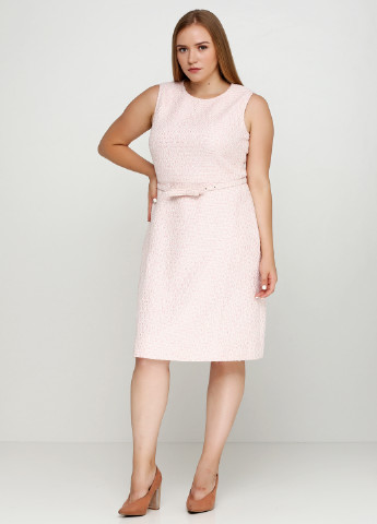 Светло-розовое кэжуал платье Valentino меланжевое
