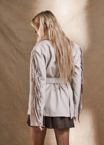 Кремова демісезонна куртка куртка-піджак SHEIN