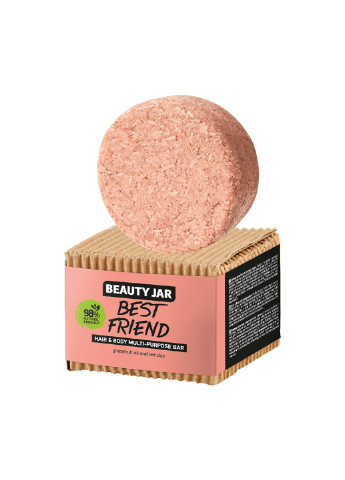 Твердый шампунь-мыло для волос и тела Best Friend 65 г Beauty Jar (255361672)