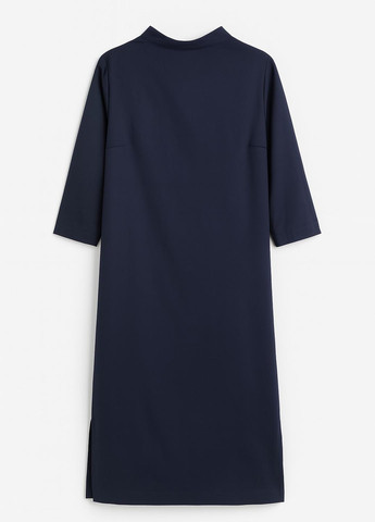 Синее кэжуал платье рубашка Sassofono однотонное