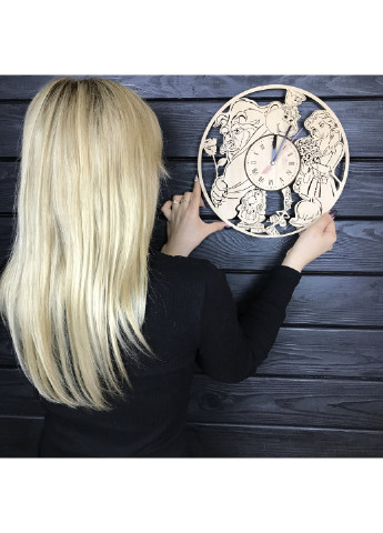 Годинник хендмейд з дерева "Красуня і чудовисько" 7Arts (253566289)