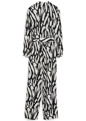 Комбінезон C&A комбінезон-брюки абстрактний чорно-білий кежуал віскоза