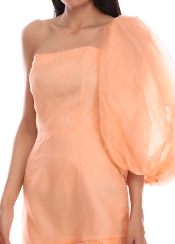 Персиковое коктейльное платье Designers Remix однотонное