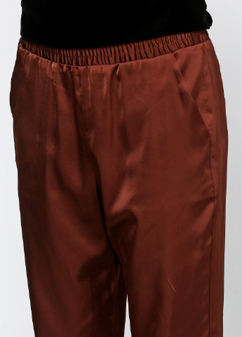 Шоколадные кэжуал летние зауженные брюки Marks & Spencer