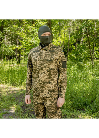 Оливковый (хаки) демисезонный мужской армейский летний костюм для всу (зсу) tactical тактическая форма пиксель 50 размер 7072 No Brand